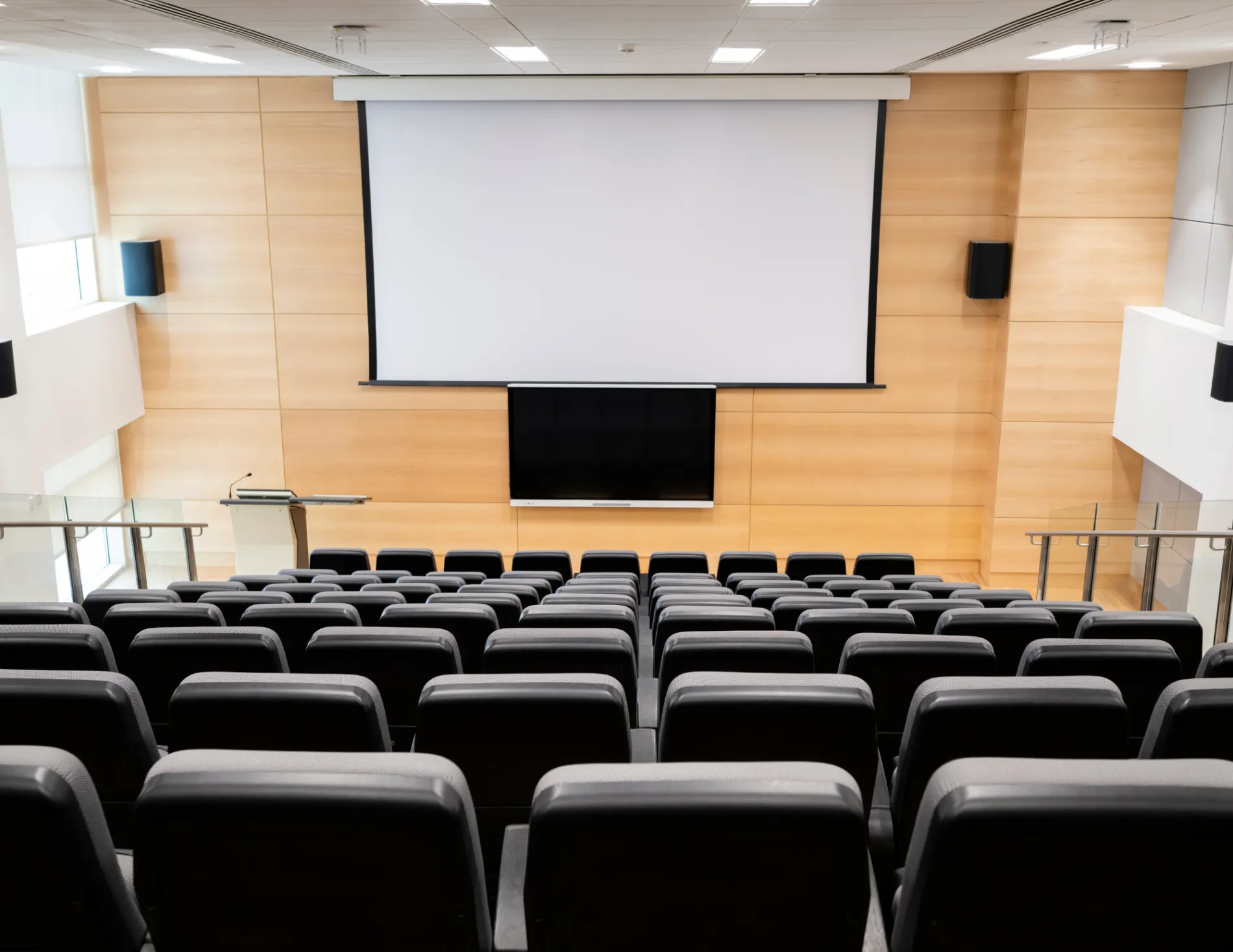 College zaal zonder studenten
