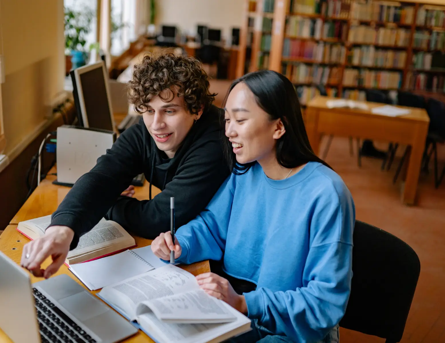 Twee studerende studenten
